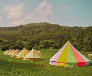 Campamentos en inglés Cantabria, detalle de las tiendas